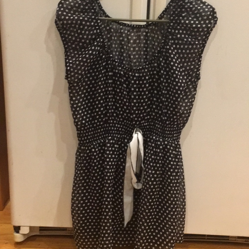 Cute black and white polka dot shirt